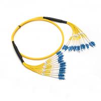 China LC-LC / SC-SC SM MM Fiber Optic Patchcord 12 Cores Breakout Fiber Cable factory