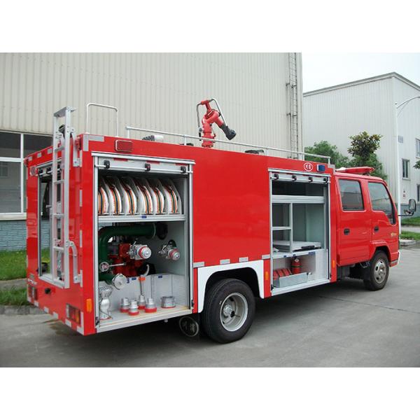 Quality ISUZU Small Fire Truck with 2000 Liters Liquid Tank and Double Row Cabin for sale