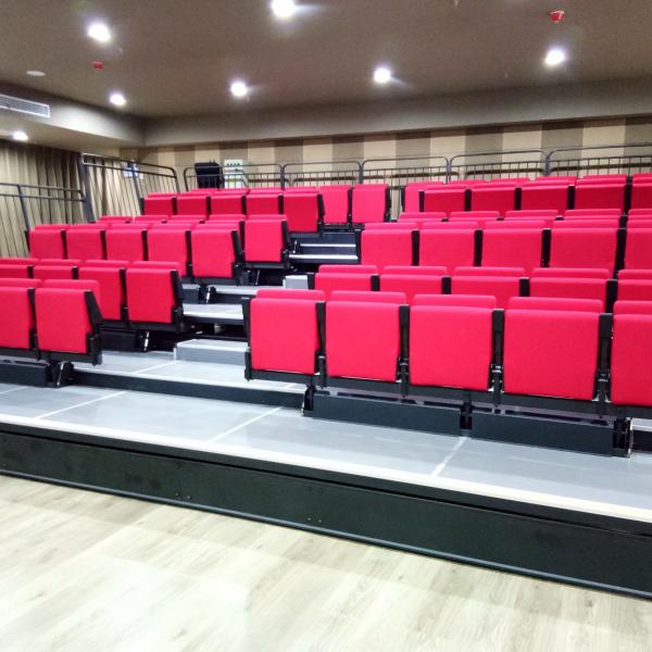 Quality VIP Comfortable Retractable Indoor Bleachers For Auditorium Venue for sale