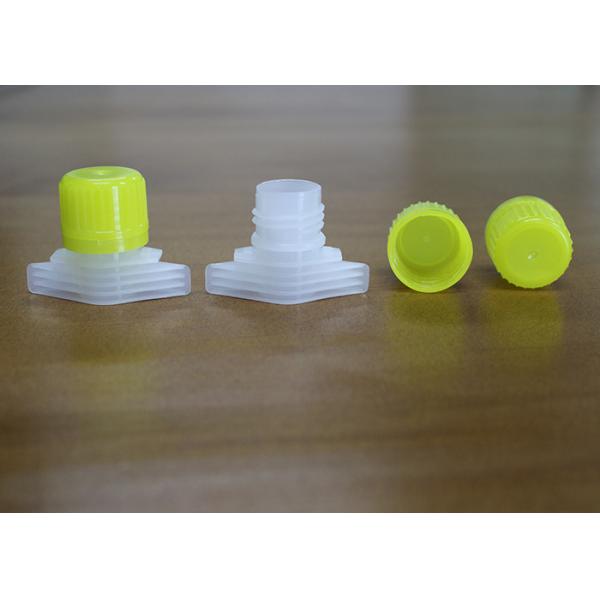 Quality 18mm Outer Dia Plastic Spout Caps For Laundry Detergent Pouch Packaging for sale