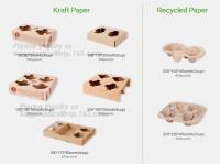 China Manufacturer Disposable Take Away Free Samples 4 Paper Cup Holder Tray Carrier,paper holder,newspaper holder recycling,t factory