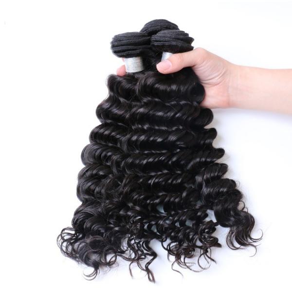 Quality Brazilian Hair Weave Bundles  , 100 Human Hair 3 Bundle Hair Deals With Closure for sale