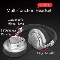 China Distortion rate 1% 40mm neodymium driver wireless headband headphones headset with OEM service factory