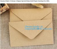 China Custom offset paper envelope printing greeting card envelope gift cards with envelope,custom printing black A4 c4 c5 b6 factory
