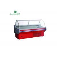 China Butcher Shop 2 Meters Meat Deli Display Refrigerator Showcase Red Color factory