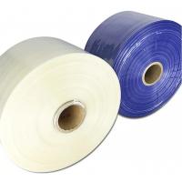 China 19 Micron Clear PVC Shrink Wrap Film Roll Centerfold Low Tempreture Shrink factory