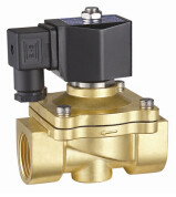 Quality 24VDC Brass Electric Water Solenoid Valve 2 Way Zero Differential Pressure for sale