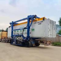 Quality 2 Stacks Container Straddle Carrier Truck 35 Ton With 20' 40' Automatic Spreader for sale