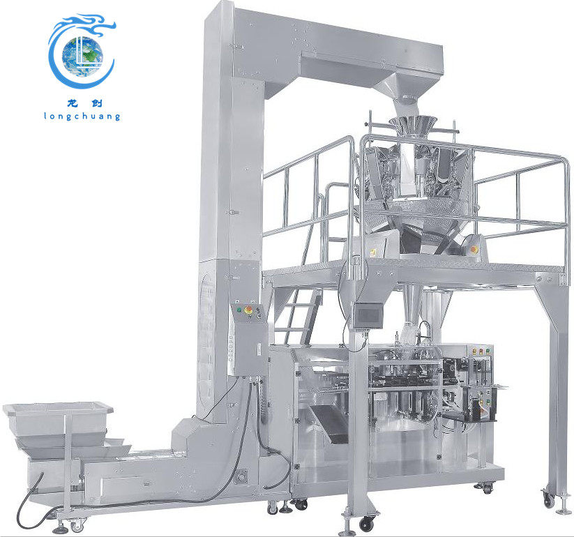 China Dried Fruit Premade Bag Packing Machine Hazelnut Zipper Pouch Packing Machine Chestnut Doy-Pack Weighing Packing Machine factory