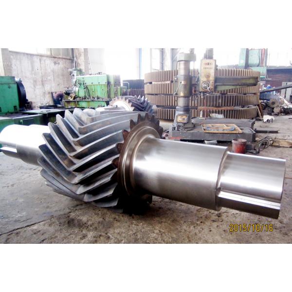Quality Forged Steel Transmission Spare Parts SAE 4340 Herringbone Gear Shaft for sale