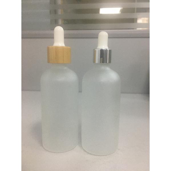 Quality 100ml 120ml Frosted Glass Dropper Bottle Screw Cap MSDS For Essential Oil for sale