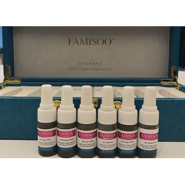 Quality Famisoo Permanent Makeup Eyebrow Pigment Kit For Manual Pen And Machines for sale