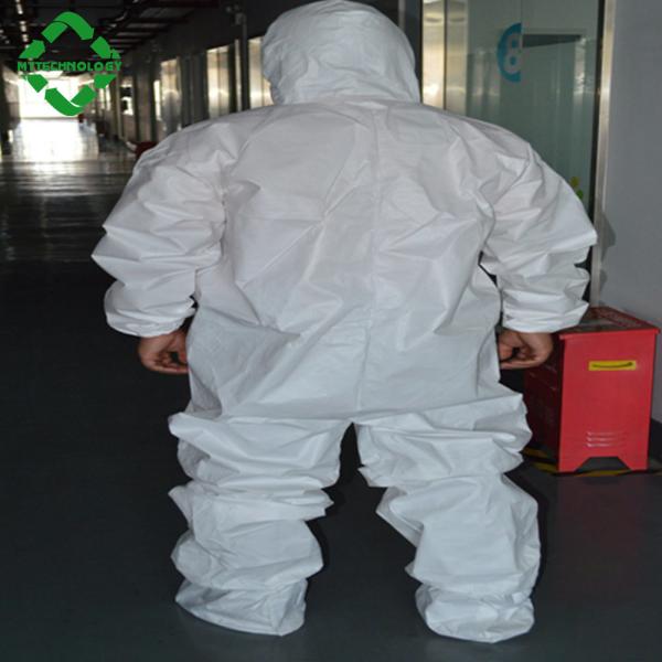 Quality Waterproof White Disposable Microporous Coveralls L for sale