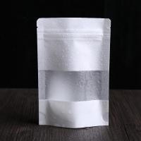 Quality Mega See Through Pouches Zipper White Resealable Paper Pouches for sale