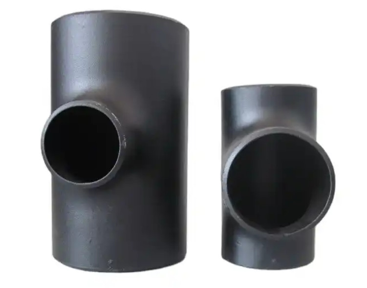 China Black Finish Stainless Steel Pipe Tee Quenching Heat Treatment factory