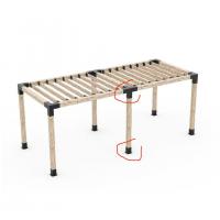China 1mm-12mm Thickness Elevated Wood Stand Kit with Steel Brackets Modernize Your Pergola for sale