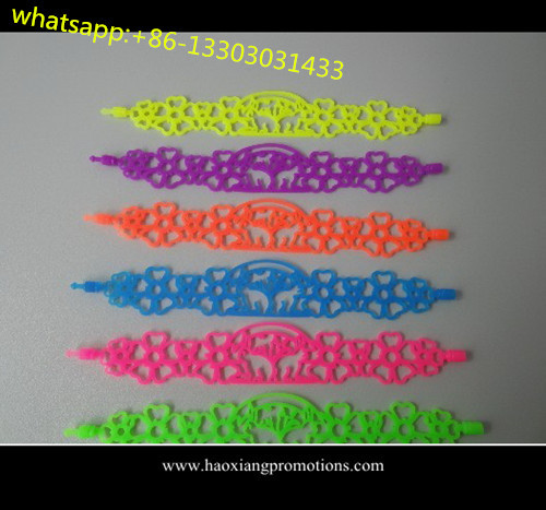 China Tatto silicone bracelet wristband hollow siliocne band bracelet 2015 new fashion style for sale
