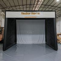 China Heavy Duty Inflatable Golf Simulator Enclosure Air Sealed Golf Practice Simulator Cage Driving Range Tent factory