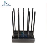 China 10 Channels Wifi Disruptor Jammer 100w Power  2G 3G 4G 5G GPS WiFi 24 Hours Working factory