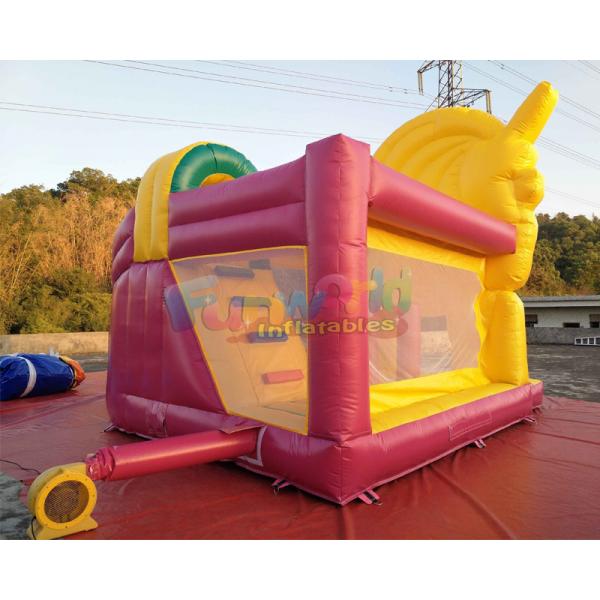 Quality Kids Unicorn Jumping Castle With Cartoon Character Themes / Baby Bouncer Jumper for sale