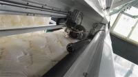 China 3.17KW Mattress Cover Automatic Blanket Cutting Machine Easy Operation 10 M/Min factory