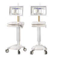 Quality Integrated Computer Trolley Hospital Use Height Adjuatable Movable With Four for sale