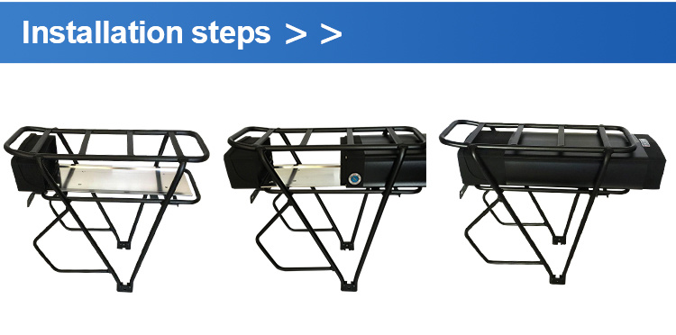 Rear Rack Ebike Batteries 48V 18ah 15ah E-Bike 500W 48 Volt Electric Bicycle E Bike Lithium Ion Battery
