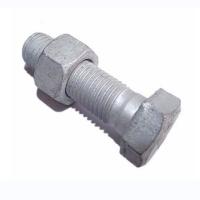 Quality Carbon Steel Power Line Fittings Hot Forged HDG Hex Bolt And Nut Grade 6.8 for sale