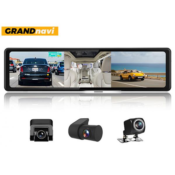 Quality 2.5k Car Dash Cam Front And Rear 2560*1440P Rear View Mirror Cam 3 Cameras for sale