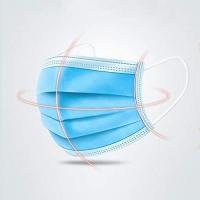 China 3 Ply Earloop Non Woven Mask Disposable Flu Face Mask 17.5 * 9.5cm CE FDA factory