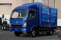 China Howo 2080 one and a half row fence cargo truck with blue color factory