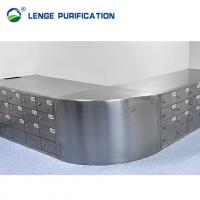 China 2200 * 350 * 600 Brushed Dull Polish Stainless Steel Shoe Stand With lockers factory