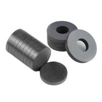 China Hard Cylinder Ferrite Magnet For Rotors / Fridge SGS RoHS Certification factory