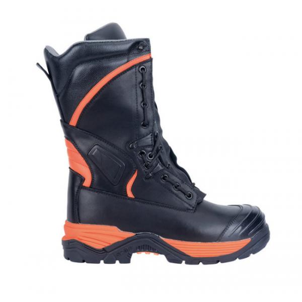 Quality US3-14 Safety Heat Resistant Industrial Work Boots Shock Absorbing Fireman Boots Steel Toe for sale