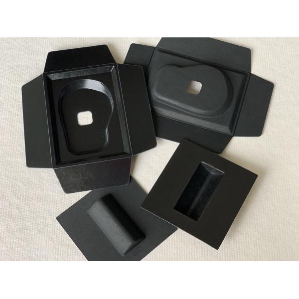 Quality 1.0mm Molded Fiber Packaging Colored PLA Laminated Pulp Tray for sale
