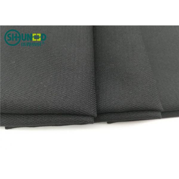 Quality Medium Weight 76 Gsm Twill Woven Interlining Fabric With PA Double Dot for sale
