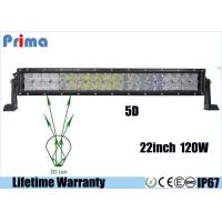 China 22 Inch 120W Spot Flood LED Light Bar , 6000K Automotive Vehicle LED Light Bars  factory