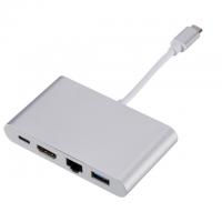 Quality Wireless 3 In 1 Powered Multifunction USB 3.0 HDMI Hub TPE Aluminum Alloy for sale