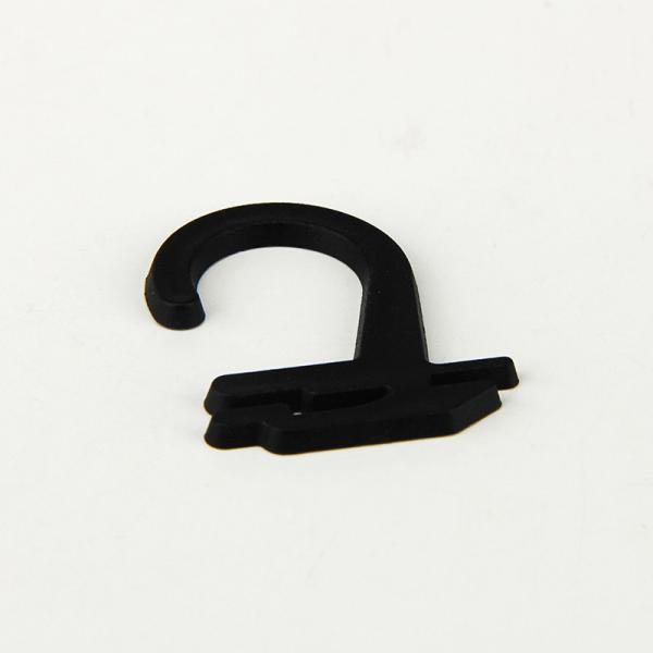 Quality 2mm 2.5mm Thick PE Black Plastic Hooks Silkscreen Printing for sale