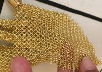 China Customized Chainmail Ring Metal Mesh Drapery For Shopping Mall Hotel Decoration factory