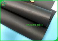 China 100% Recycled Black Core One Side Coated Black 250g Kraft Paper factory