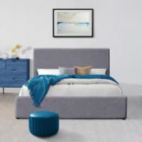 China Linen Oem King Size Ottoman Bed Frame Bedroom Furniture factory