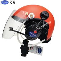China Noise cancel Powered paragliding helmet White PPG helmet EN966 Paramotor helmet for sale