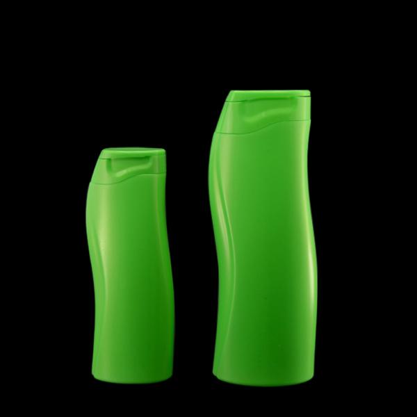 Quality 400ml Green Empty Shampoo Bottle Flip Top Shampoo And Conditioner Dispenser Bottle for sale