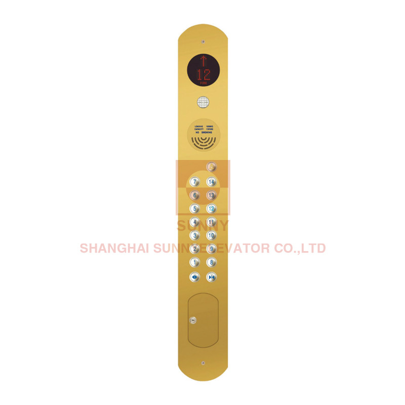 China Titanium Gold Lift Cop Panel Any Optional Button With Box Side Opening factory