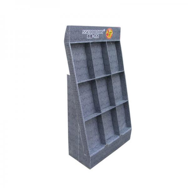Quality Modern 3 Tier Cardboard Counter Display Underwears Cloth Socks Display Stand for sale