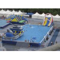 China Summer Water Slide Amusement Park Above Ground Metal Pool Playground Equipment Use factory