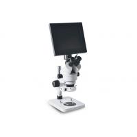 China 7X-45X Zoom Binocular Stereo Microscope With Display Screen Color Monitor And LED Light For Cellphone Repair factory