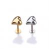 China New arrival korea style labret ring heart shaped lip ring with cheap price factory