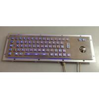 Quality Rugged Vandal Proof Metal PC Keyboard USB PS2 Interface Steel Mechanical for sale